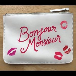 Kate Spade Bonjour Monsieur Leather Gia Clutch